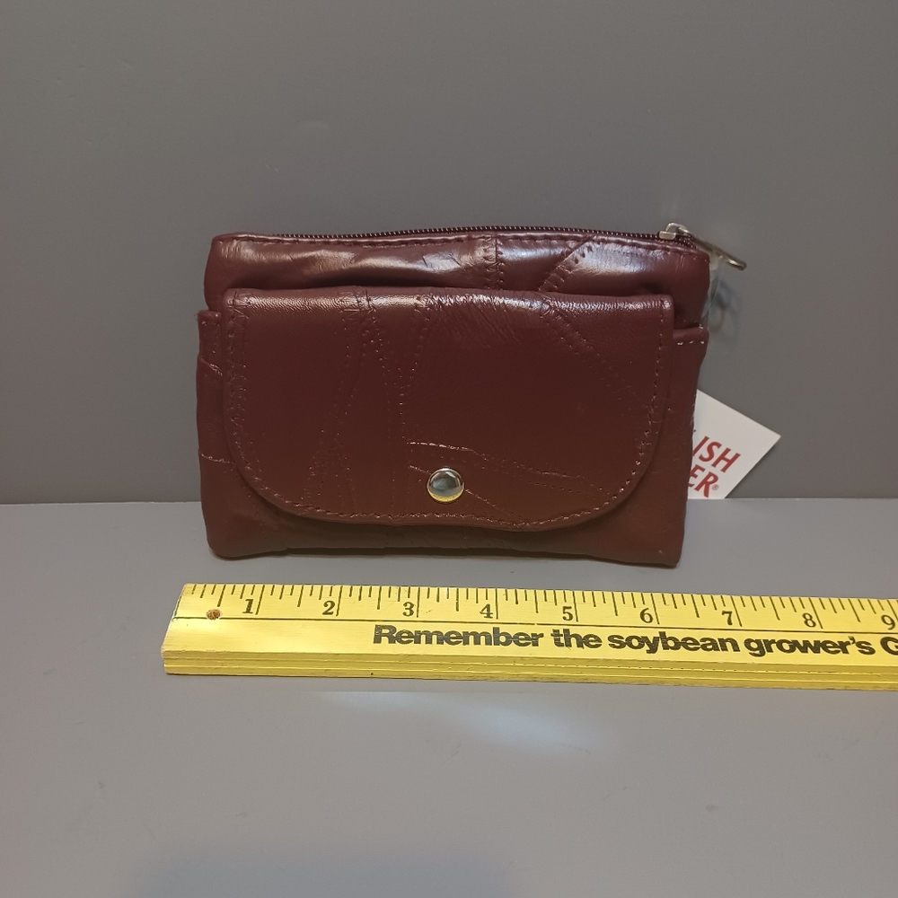 NWT English Leather Women's Soft Leather Burgundy Wallet